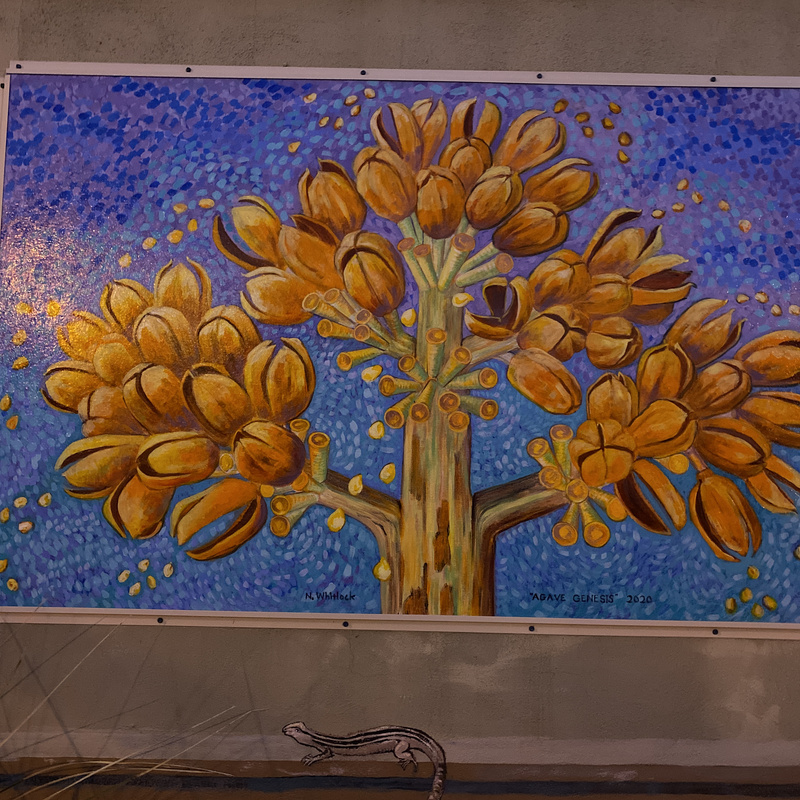 mural in Alpine by artist unknown.