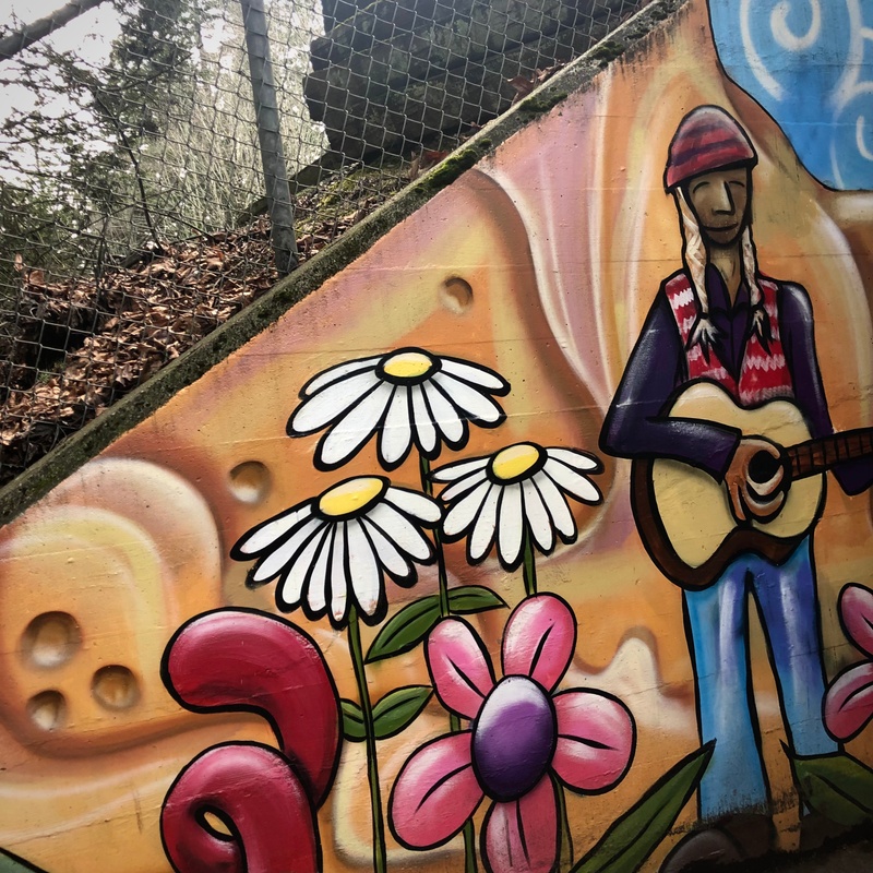 mural in Bellingham by artist unknown.