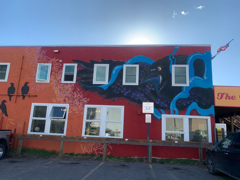 mural in Fairbanks by artist unknown.