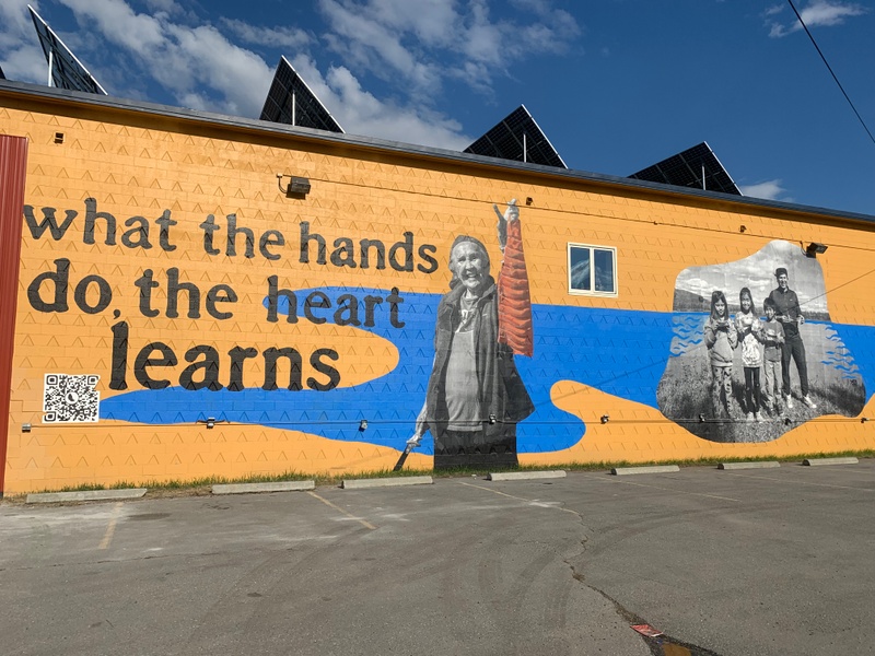 mural in Fairbanks by artist unknown.