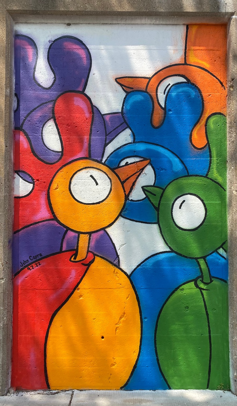 mural in Oak Park by artist unknown.