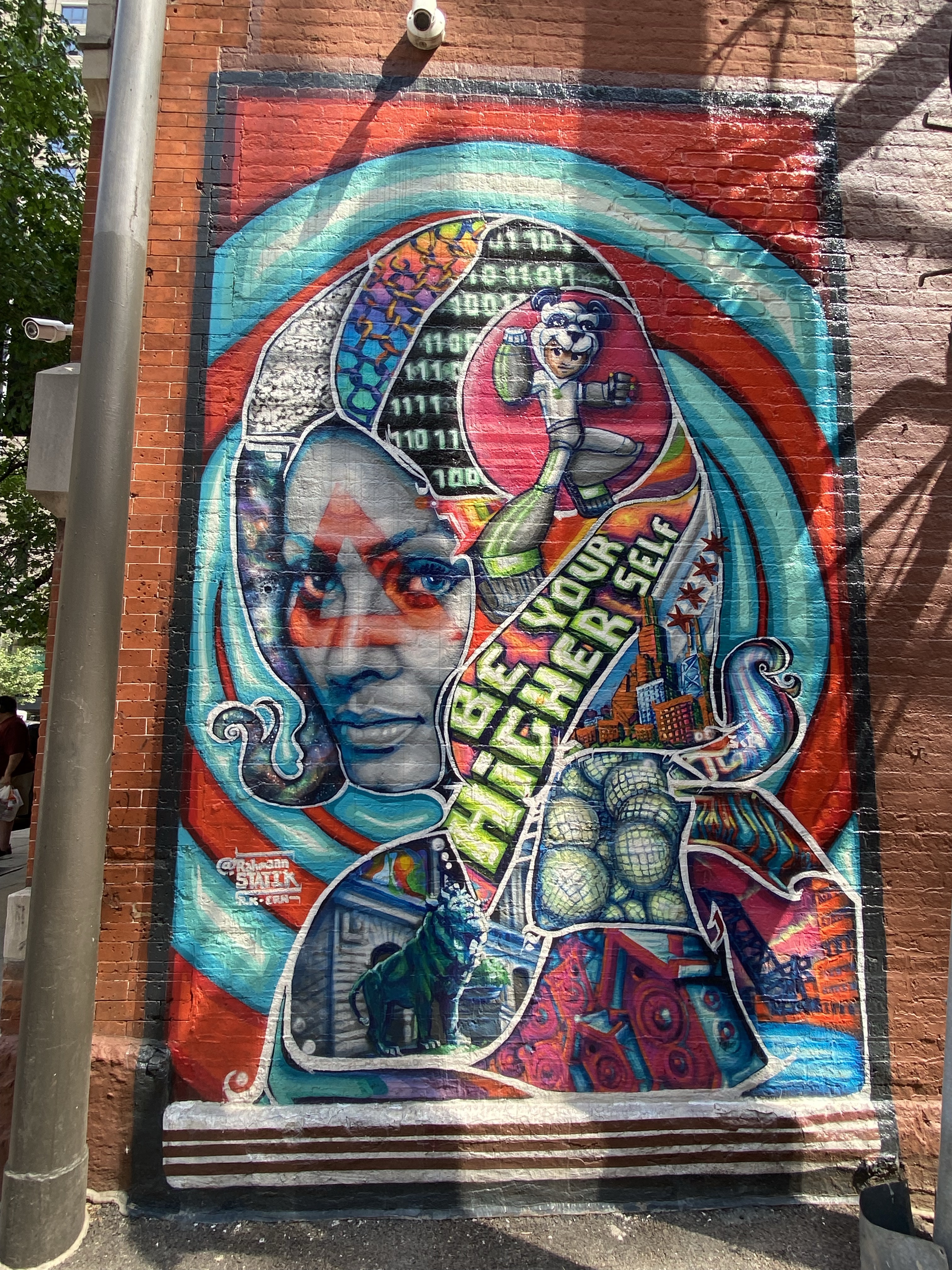 mural in Chicago by artist Rahmaan Statik.