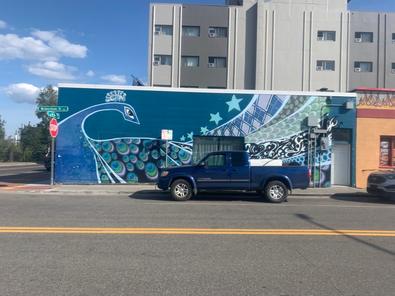 mural in Fairbanks by artist unknown.