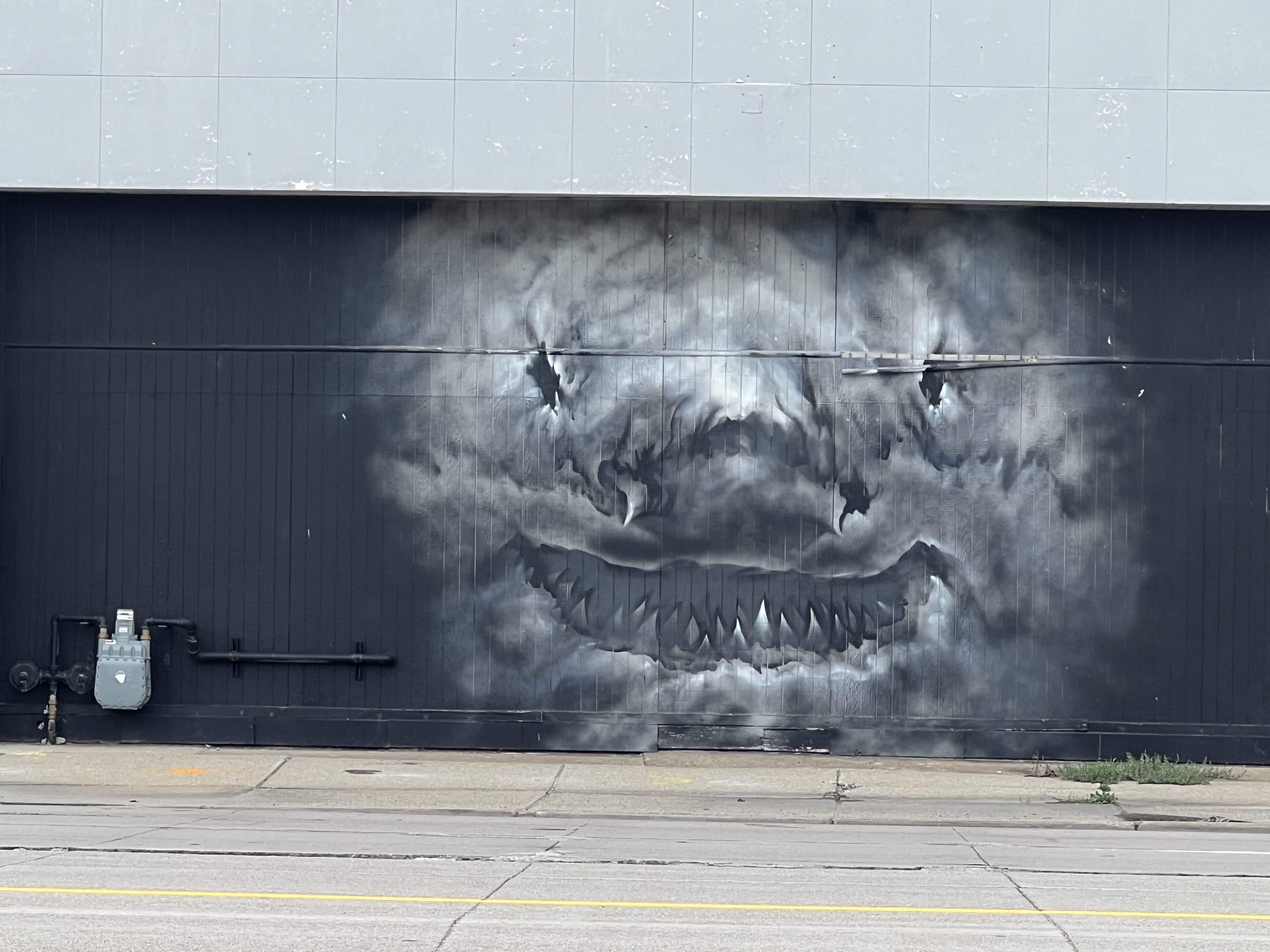mural in Detroit by artist Shark Toof.