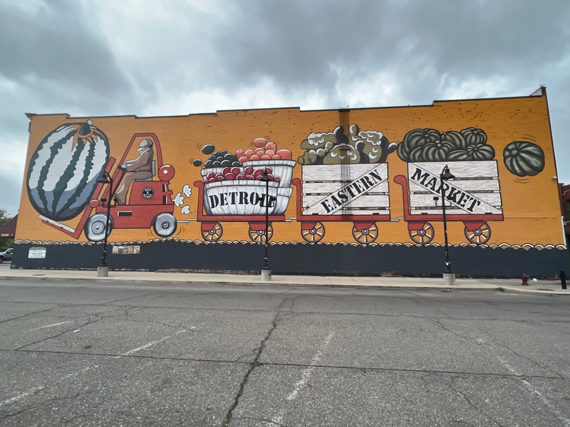 mural in Detroit by artist Alex Pollack.