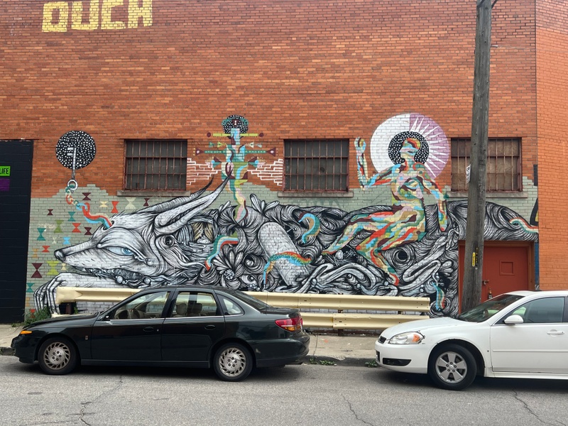 mural in Detroit by artist Cannon Dill.
