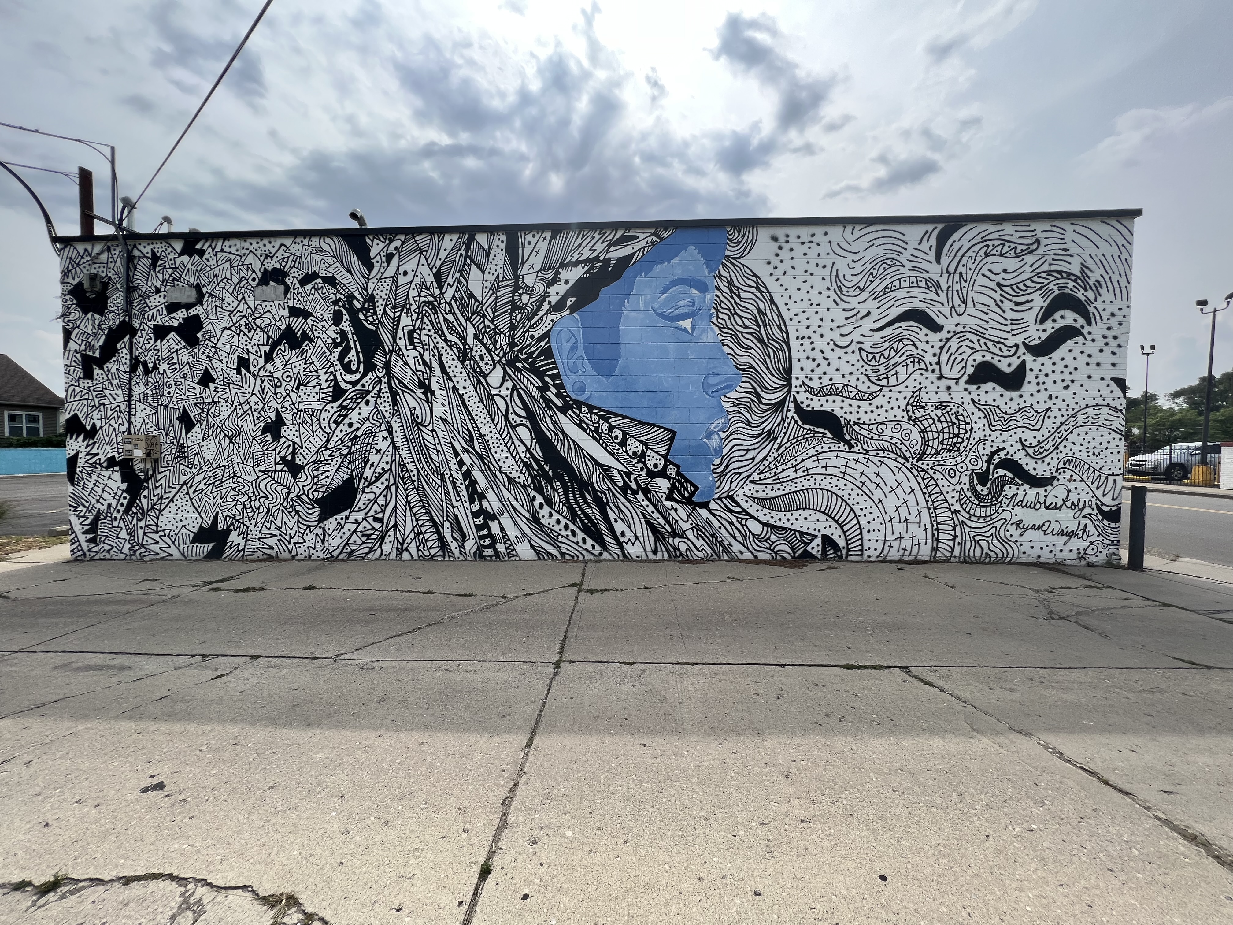 mural in Detroit by artist Ndubisi Okoye.