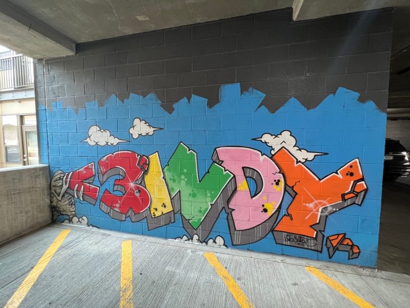 mural in Indianapolis by artist unknown.