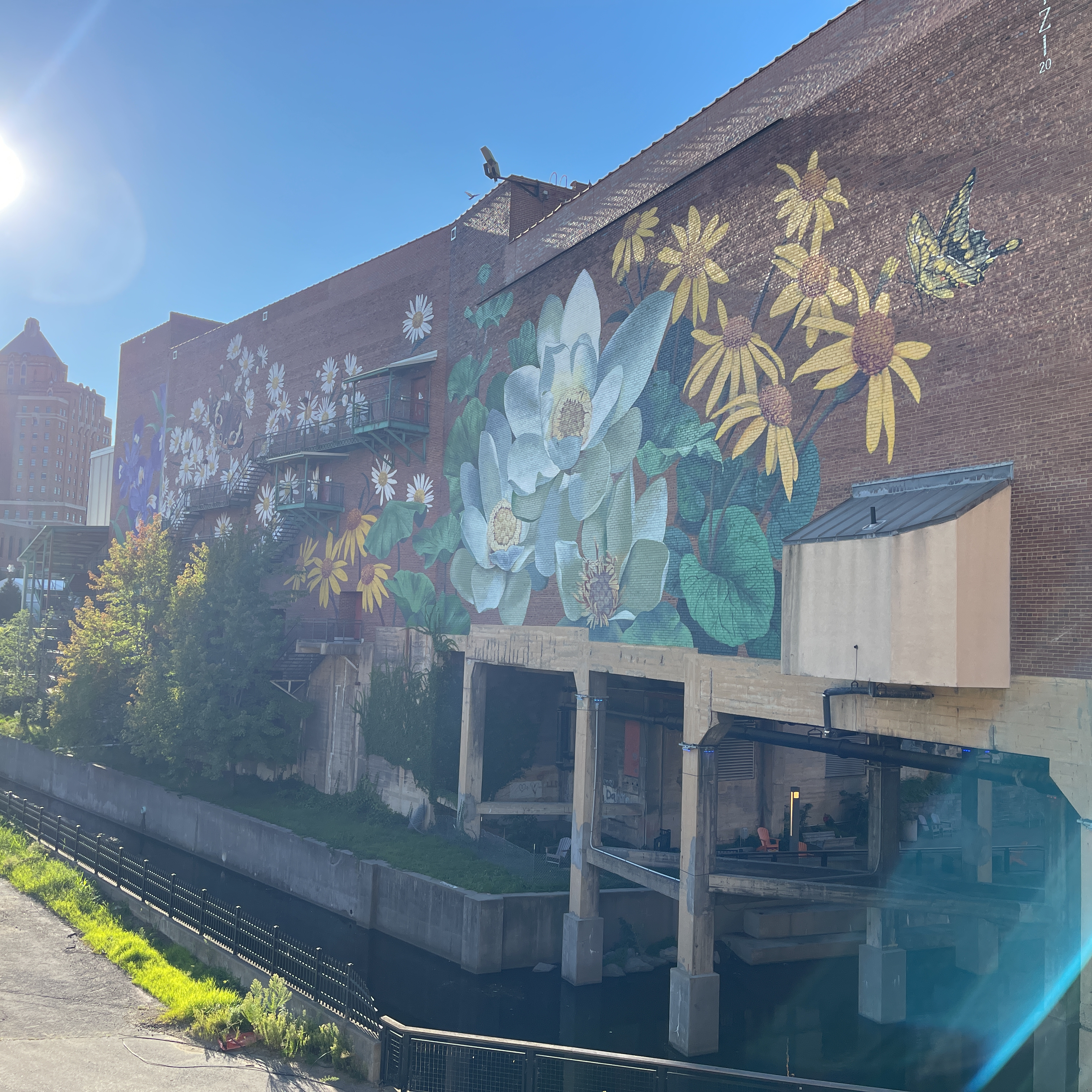 mural in Akron by artist Ouizi.