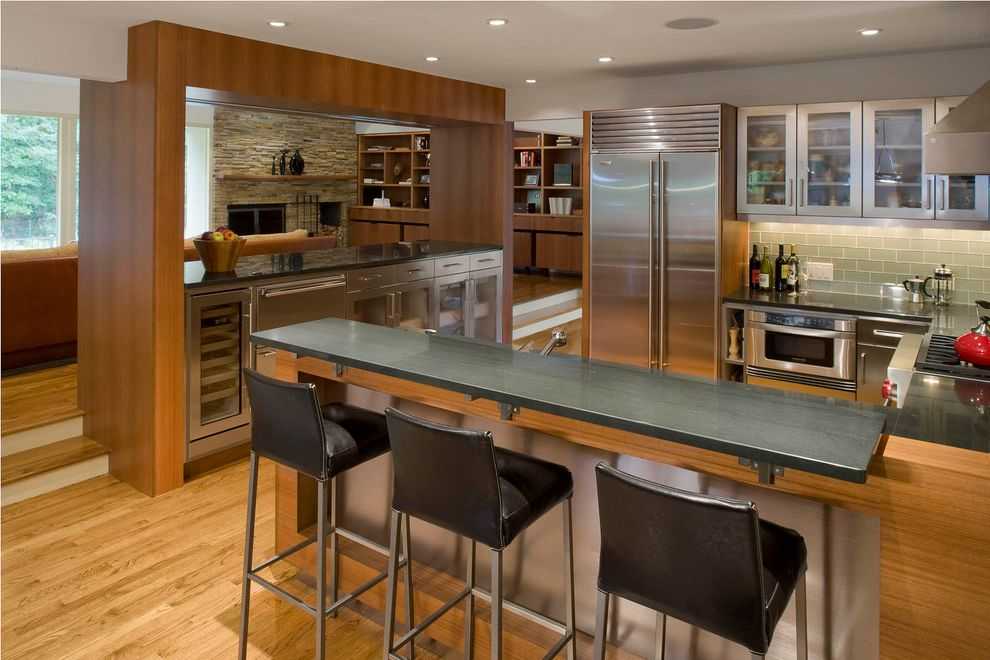 Contemporary Kitchen Bar Design #947 | Kitchen Ideas