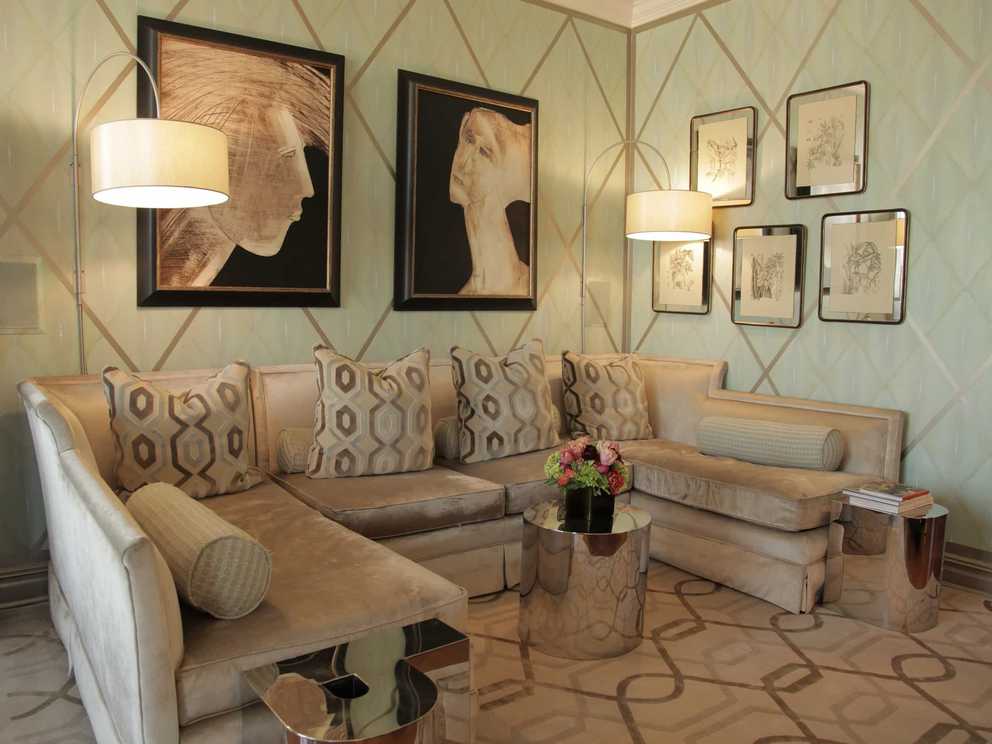 Art Deco Inspired Neutral Living Room #48097 | House Decoration Ideas