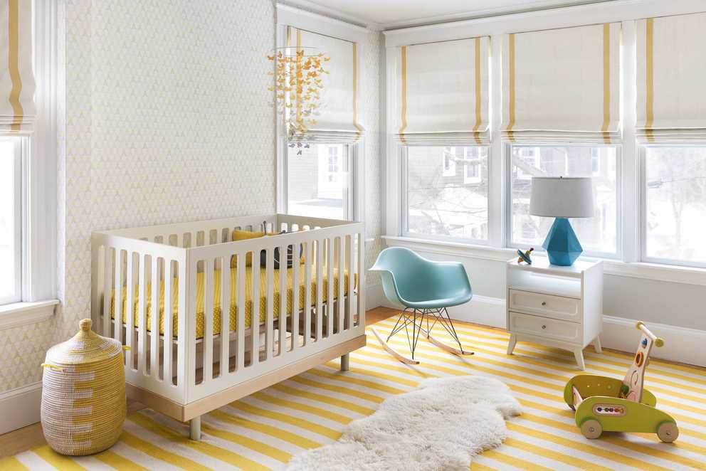 Contemporary Nursery Yellow Color Accents 49102 House Decoration Ideas