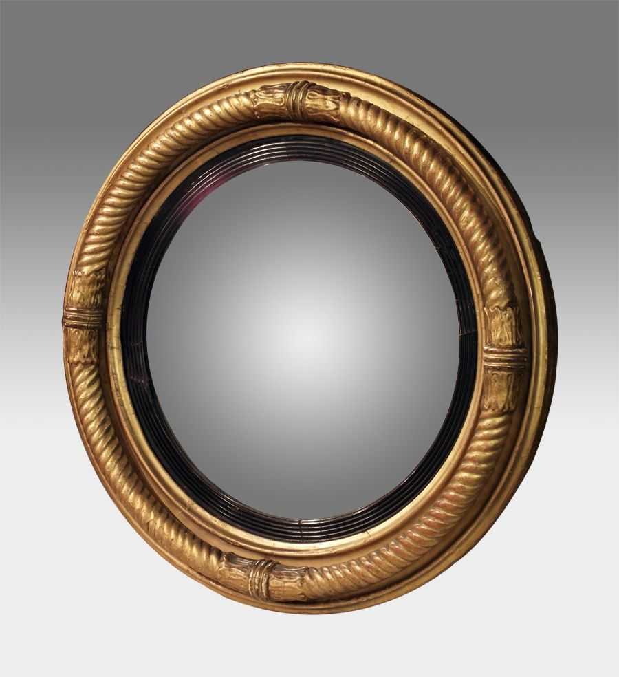 Mirror Round Convex Wall Mirror (1 of 15 Photos)