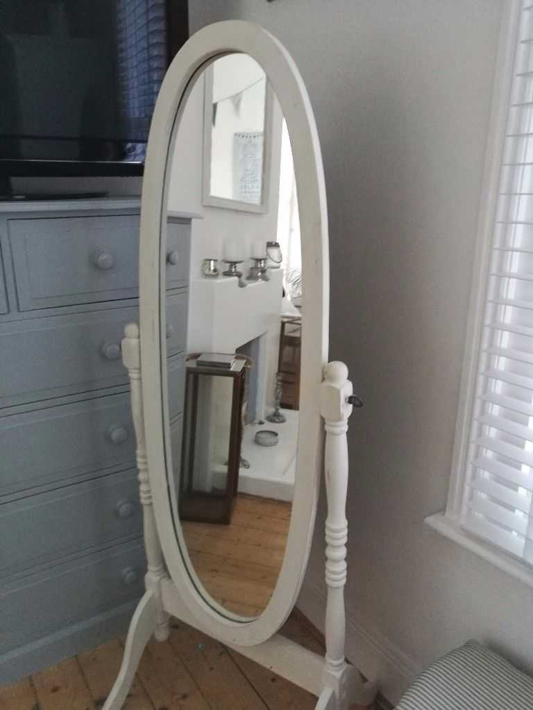 Mirror Free Standing Shabby Chic Mirror (11 of 15 Photos)
