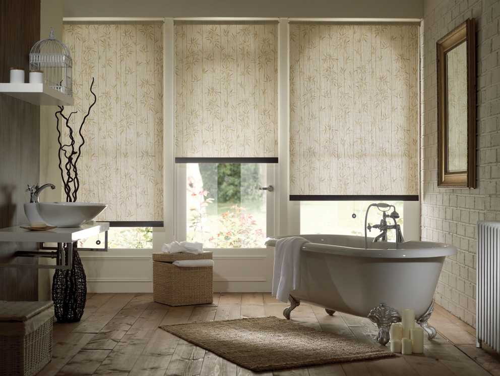 15 Ideas of Bathroom Roman Blinds Curtain Ideas