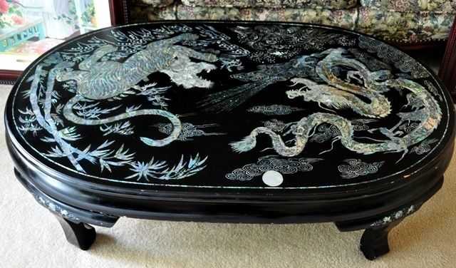 philippines hand carved kitchen table with dragon legs