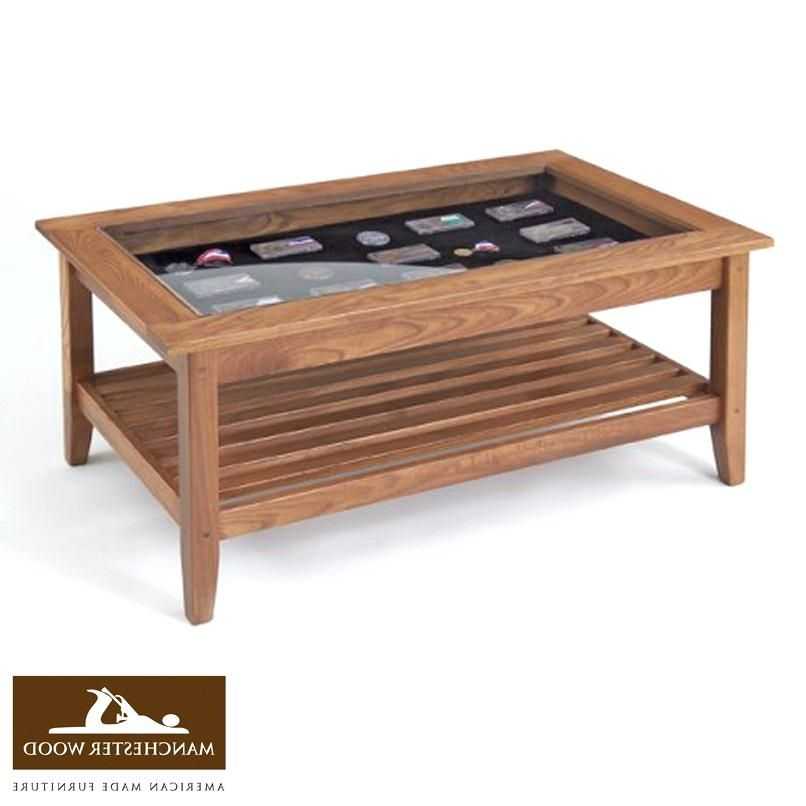 Coffee Table Glass Top Display Coffee Tables With Drawers (33 of 50
