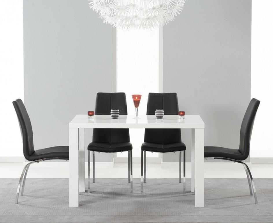 Dining Room White Gloss Dining Tables 120Cm (7 of 20 Photos)
