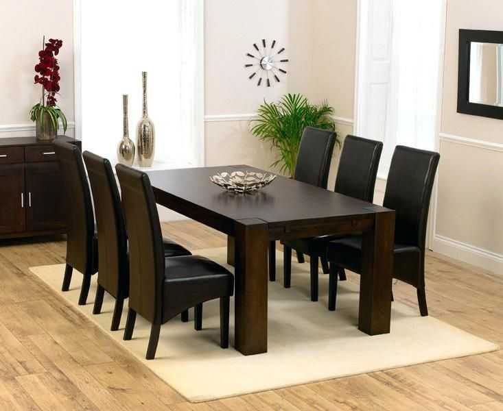 Dining Room Dark Solid Wood Dining Tables (8 of 20 Photos)