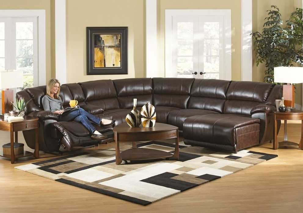 Catnapper Park Avenue 6 Piece Sectional Sofa With 6 Piece Leather Sectional Sofas (Photo 10 of 10)