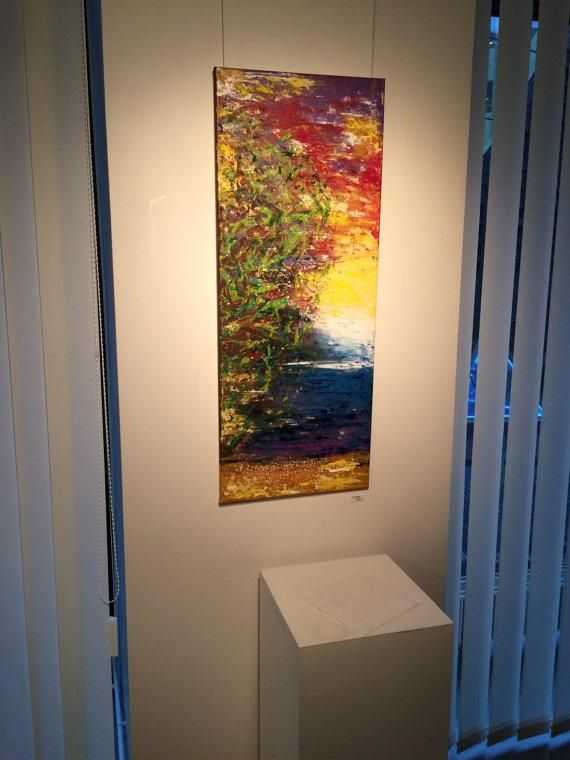 Large Paintings On Canvas Large Vertical Painting Large Vertical Throughout Long Abstract Wall Art (Photo 13 of 20)