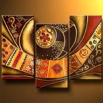 Patterned Belt Modern Abstract Oil Painting Wall Art With Within Abstract Art Wall Hangings (Photo 9 of 20)