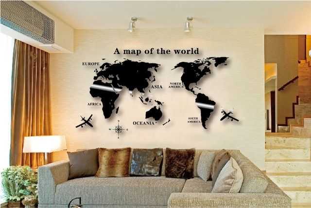 Featured Image of World Map For Wall Art