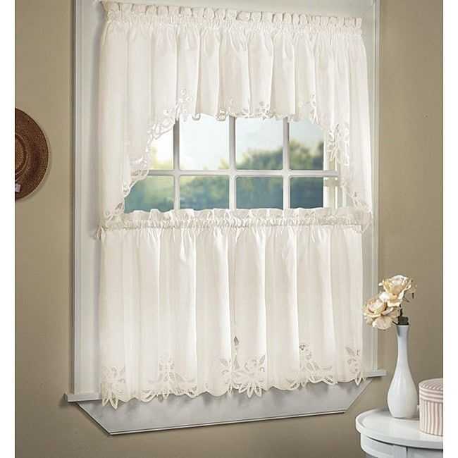 Featured Image of Cotton Lace 5 Piece Window Tier And Swag Sets