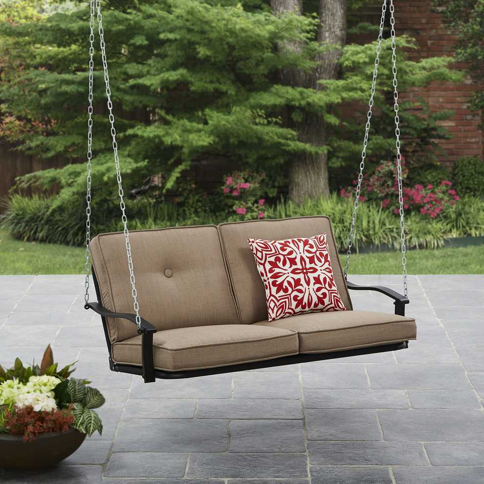 Patio Seating 2Person Outdoor Convertible Canopy Swing Gliders With