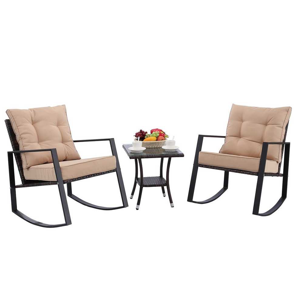 Featured Image of Outdoor Rocking Chair Sets With Coffee Table