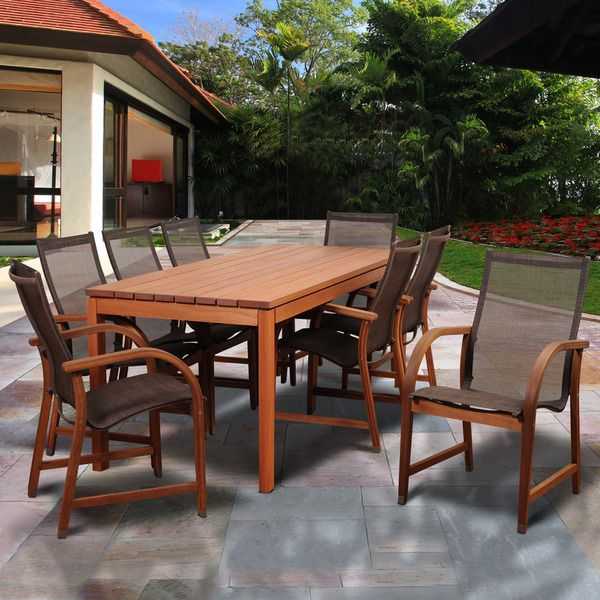 Patio Seating 9Piece Rectangular Patio Dining Sets (10 of 15 Photos)