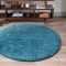 Solid Shag Round Rugs