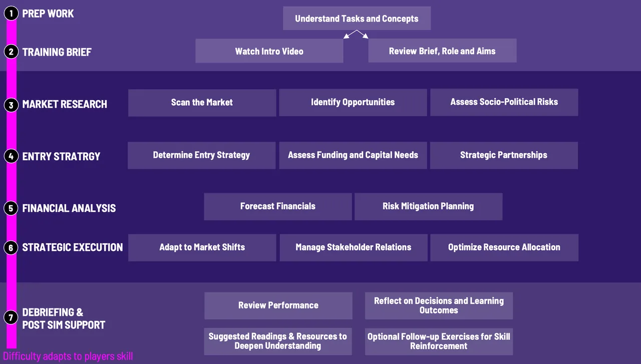 Emerging Markets Training Workflow Diagram for Gameflow