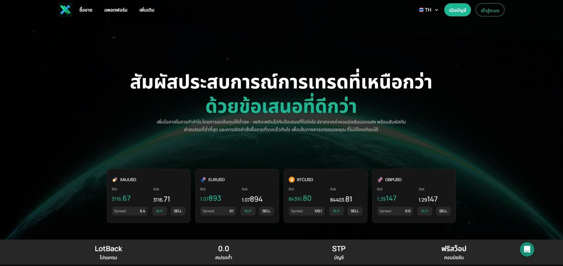 หน้าเว็บไซต์ IUX