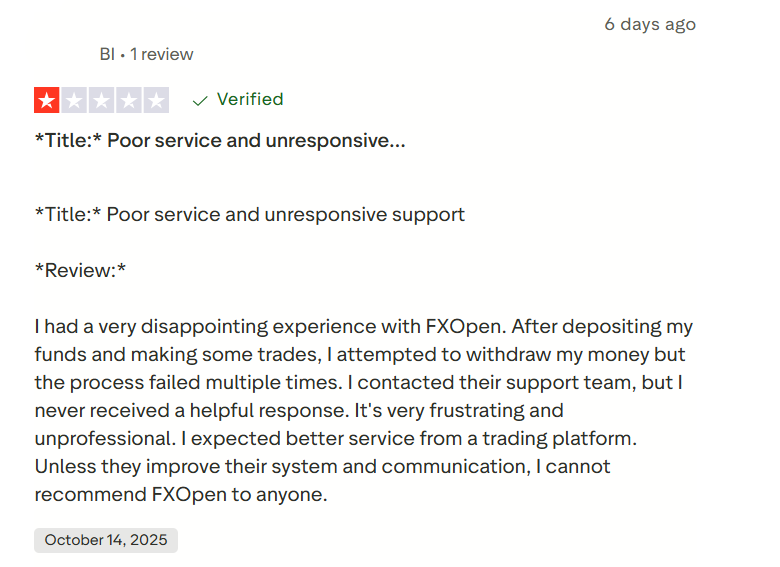 รีวิวจากผู้ใช้งานจริง FXopen 1 รีวิวจากผู้ใช้งานจริง FXopen 1