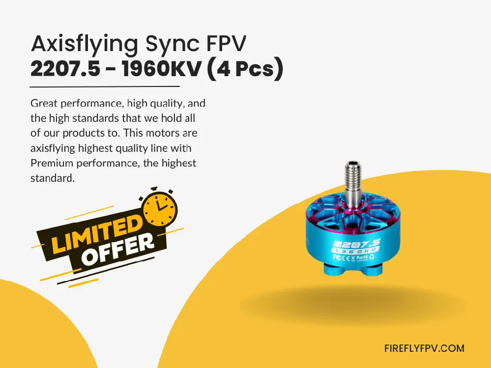 AxisFlying 2207.5 1960Kv SyncFPV Co-Branded (Set Of 4)