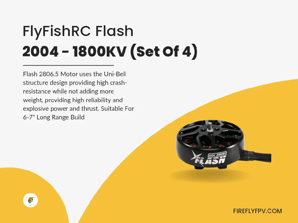 FlyFishRC Flash 2004 1800Kv 6S (Set Of 4)