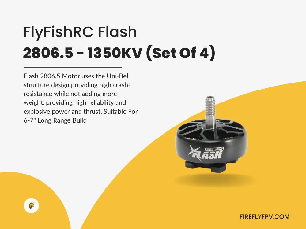 FlyFishRC Flash 2806.5 1350Kv For Long Range FPV (Set Of 4)