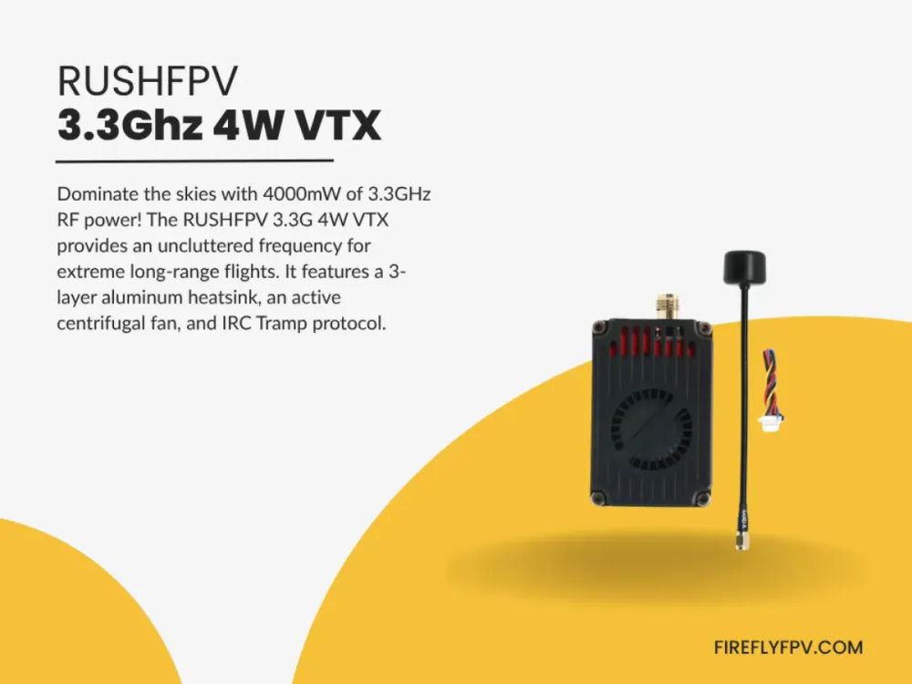 RUSHFPV 3.3GHz 4W VTX image 1