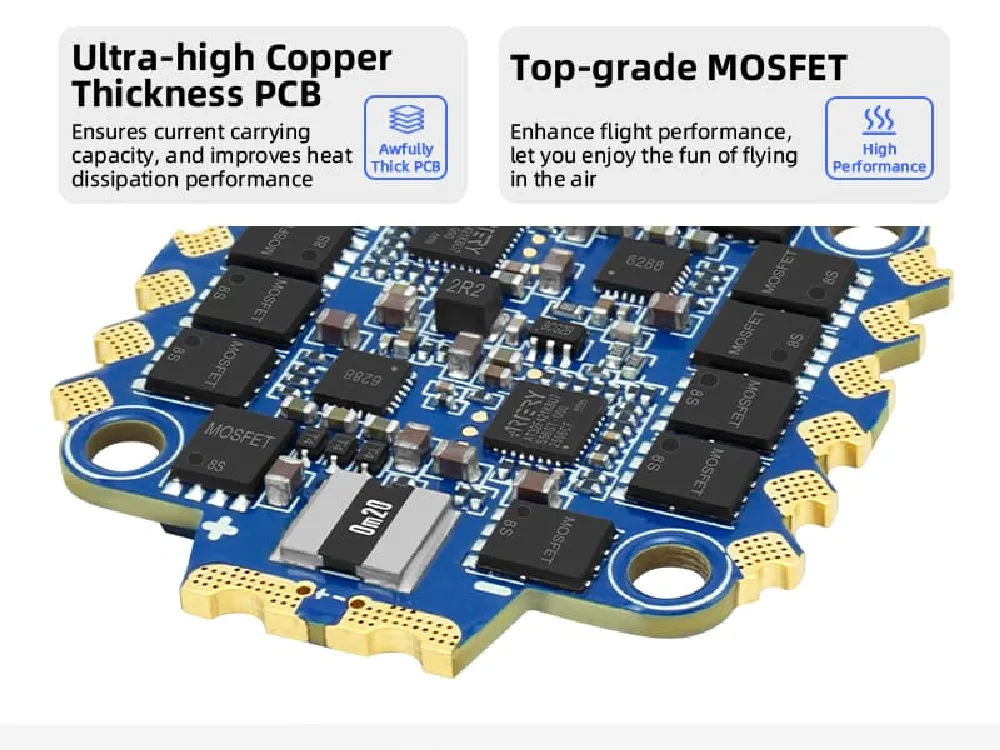 SEQURE Blueson A2 6S 65A AM32 4 In 1 ESC image 2