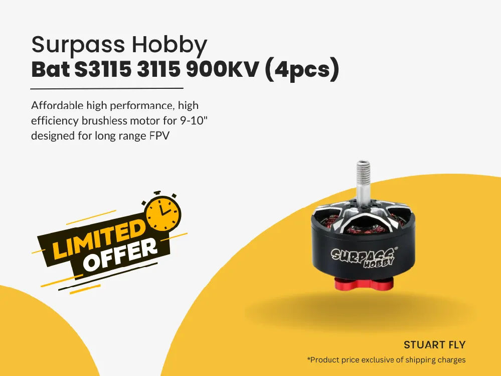 Surpass Hobby Bat S3115 900Kv (4Pcs)