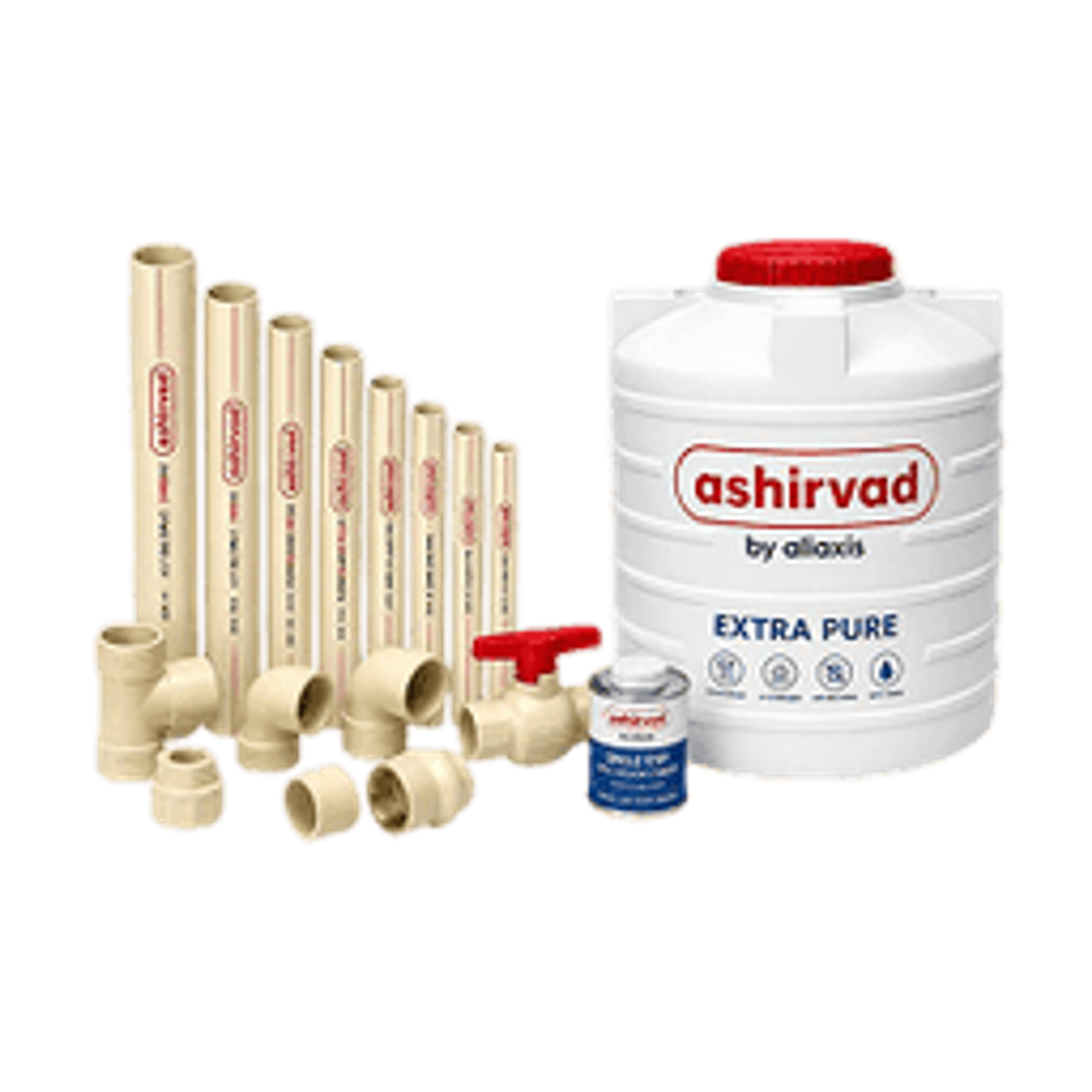 Plumbing Pipes, Fittings & Tanks