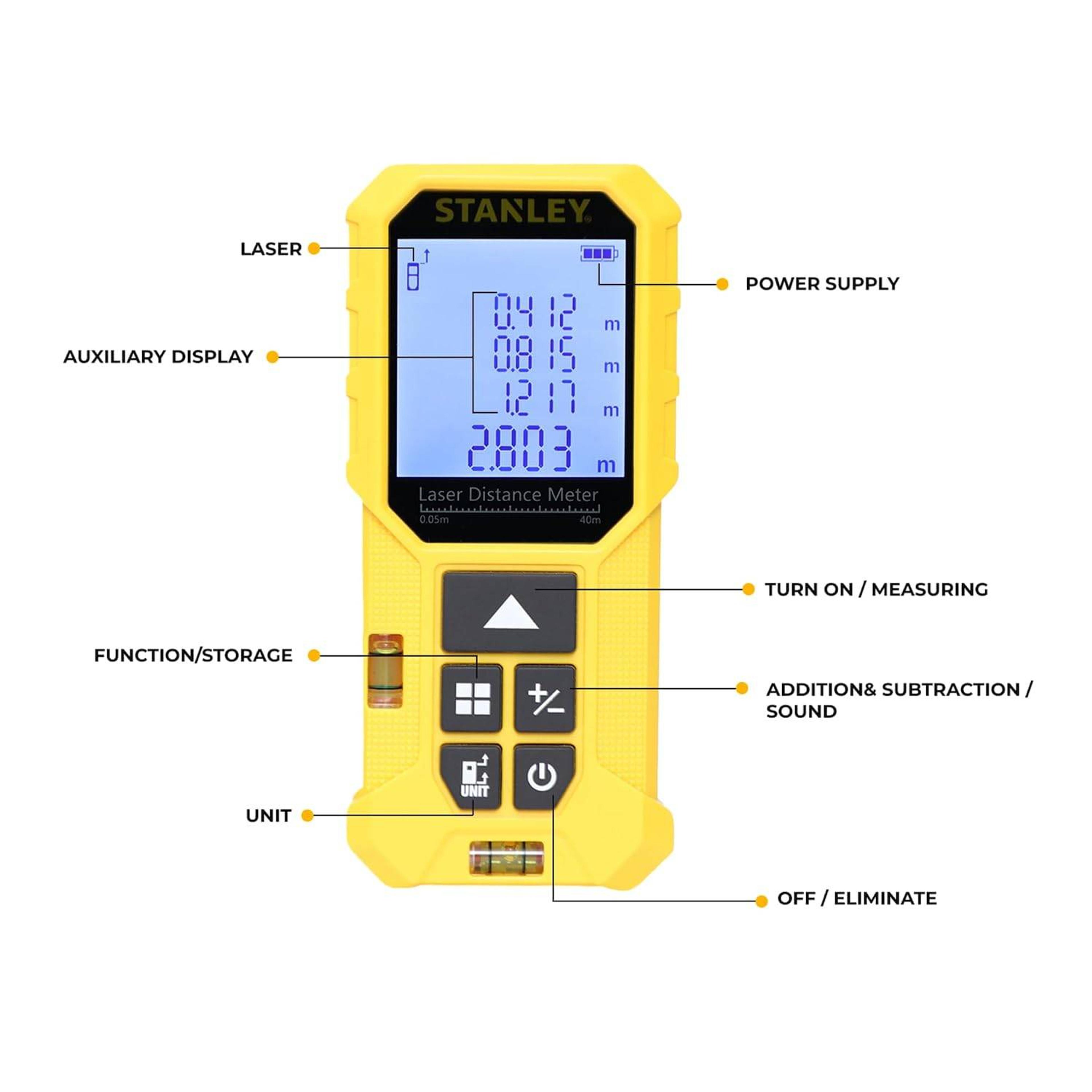 Stanley Tools Stanley Stht77801-A 40 meter Professional Laser Distance Meter - View 3