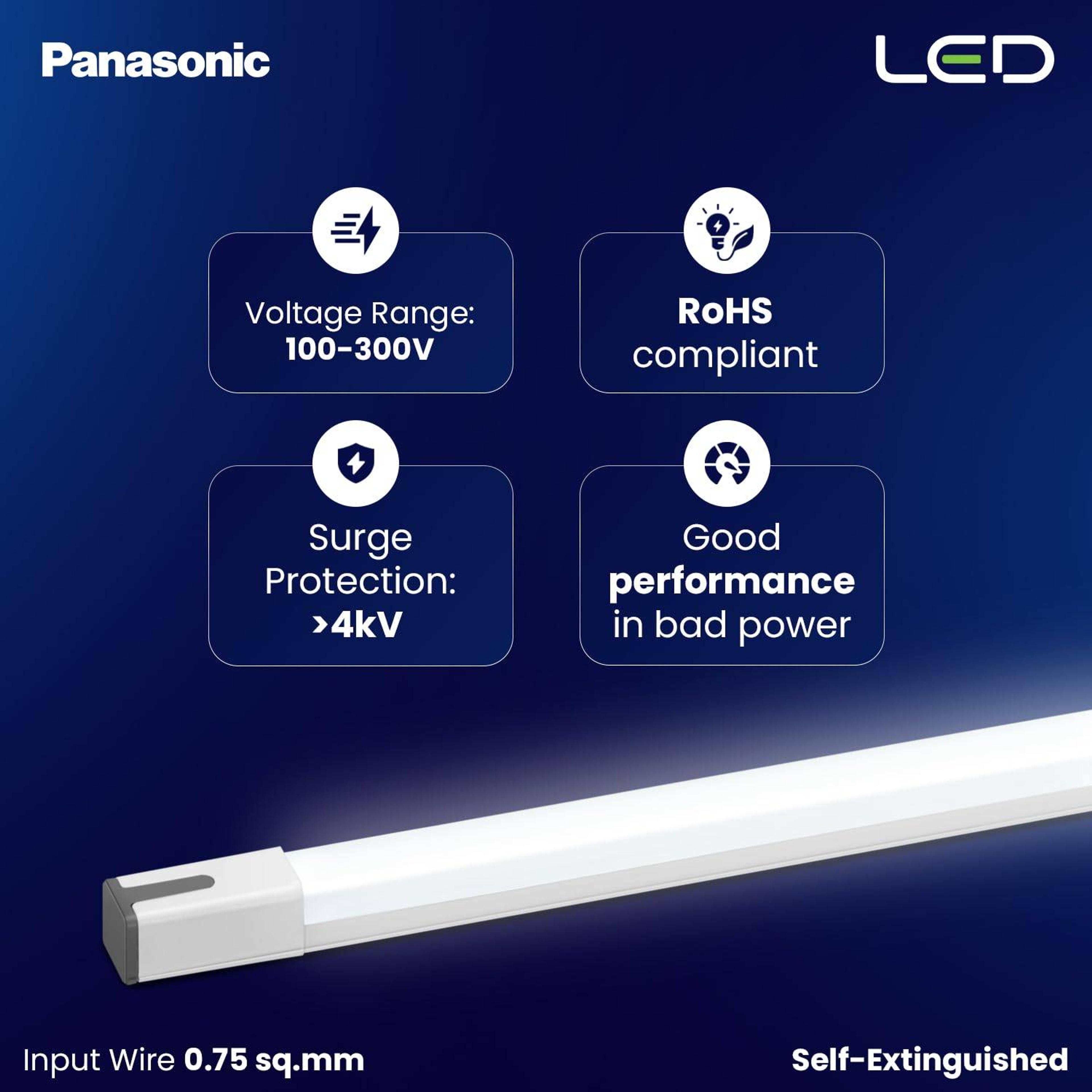 Panasonic Thea LED ACE 20W 6500K Batten Light - View 3