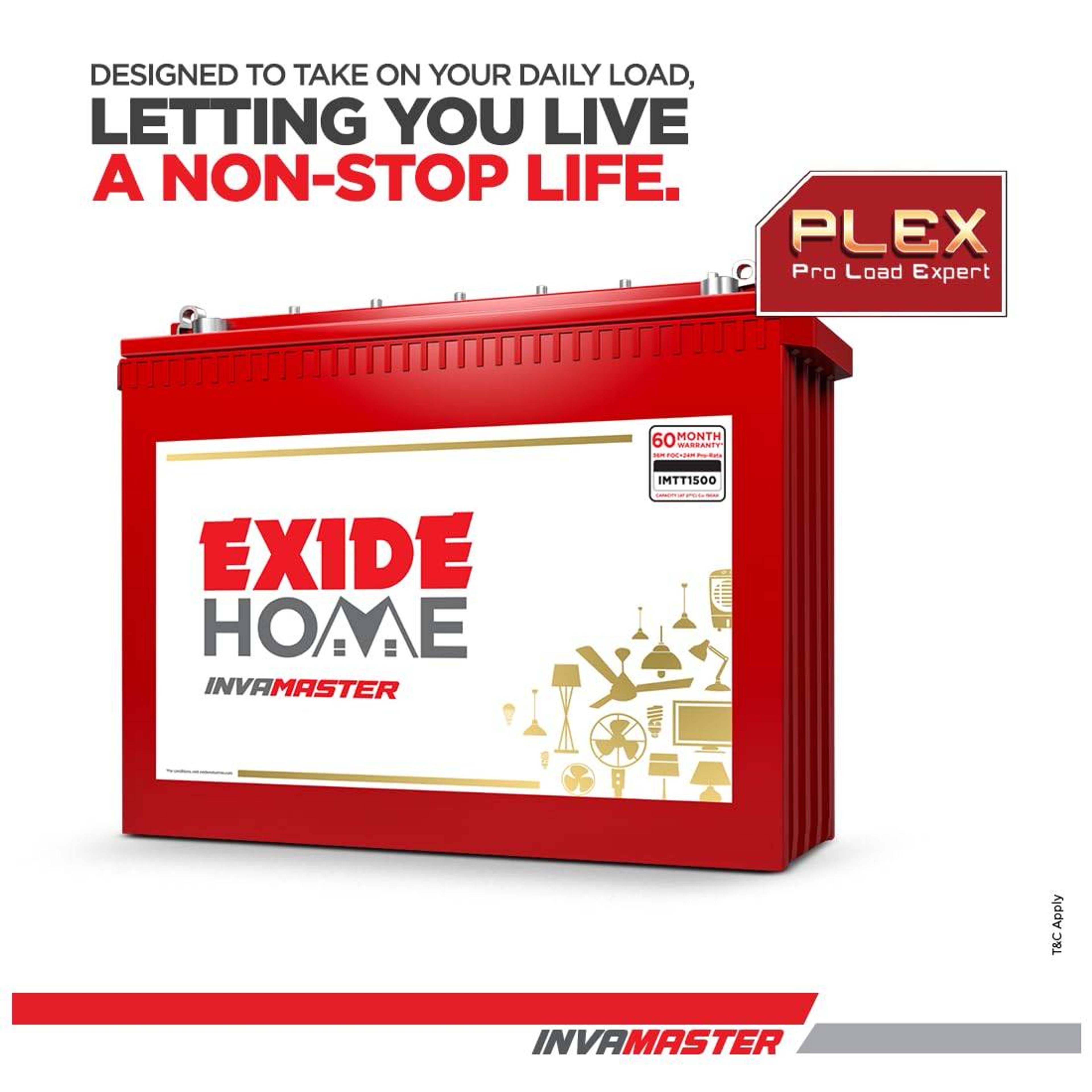 Exide InvaMaster 12V Tall Tubular Inverter Battery - View 4