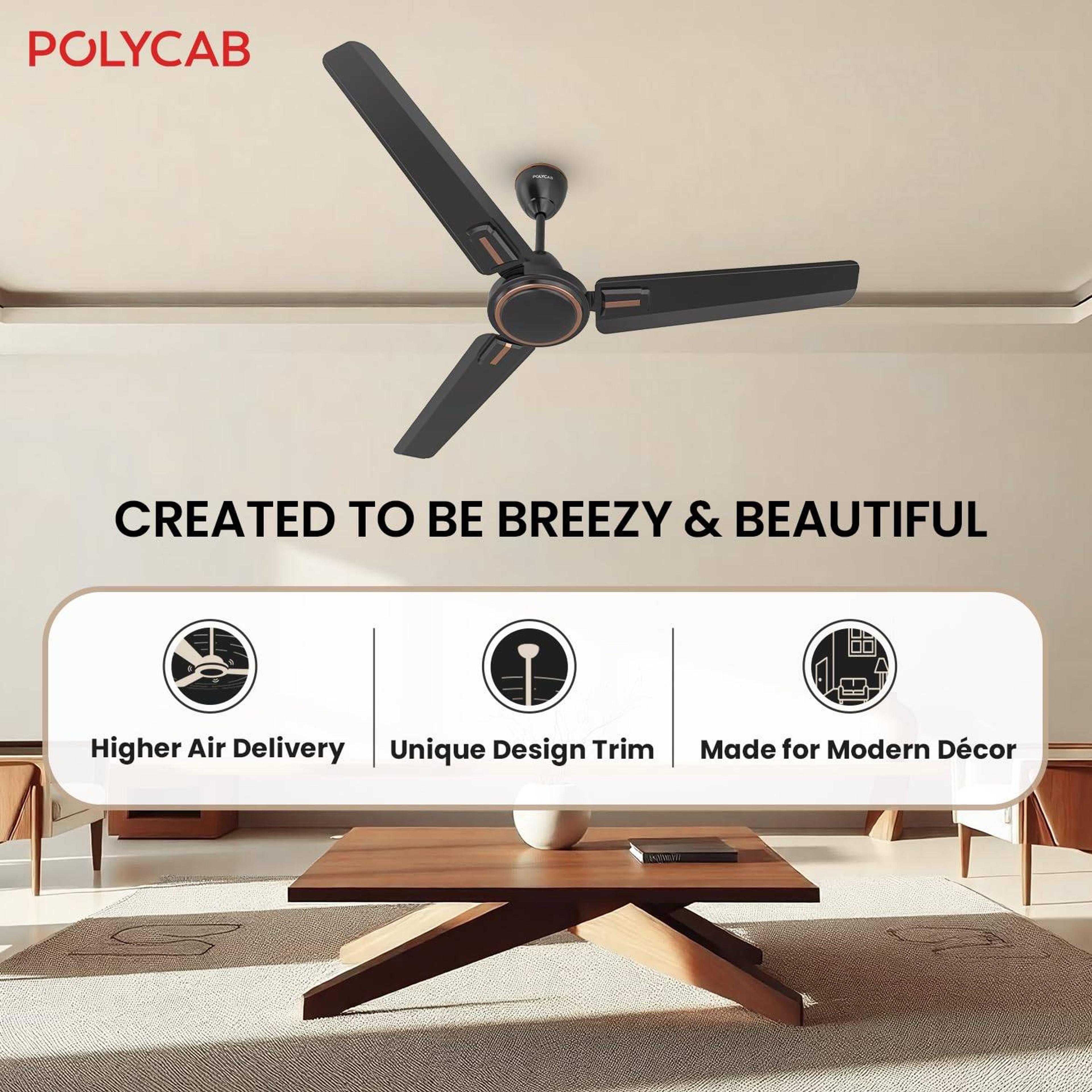 Polycab Superb Plus DLX 1 Star Ceiling Fan - View 3