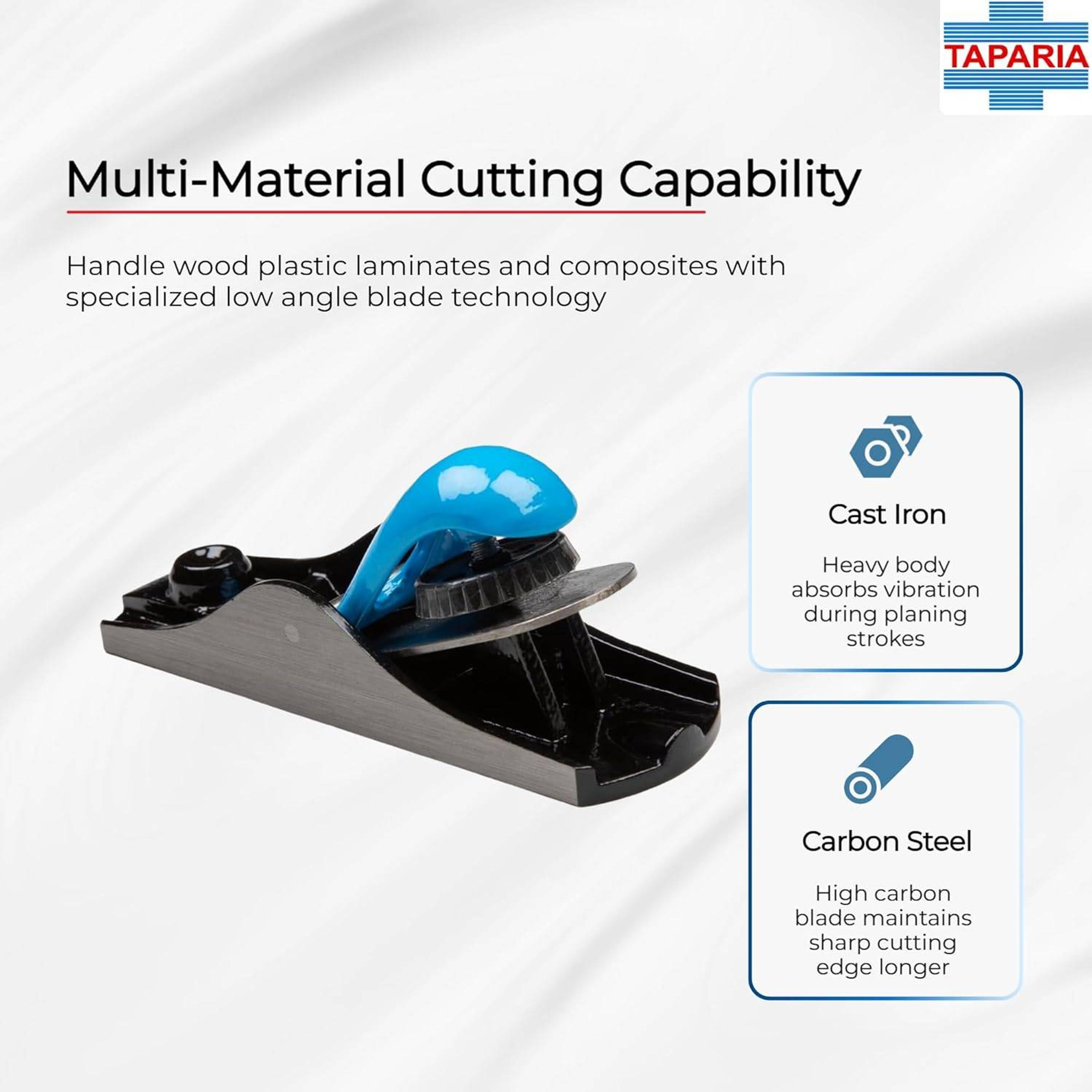 Taparia CBP 110 Block Plane/Randa, 180 mm - View 4