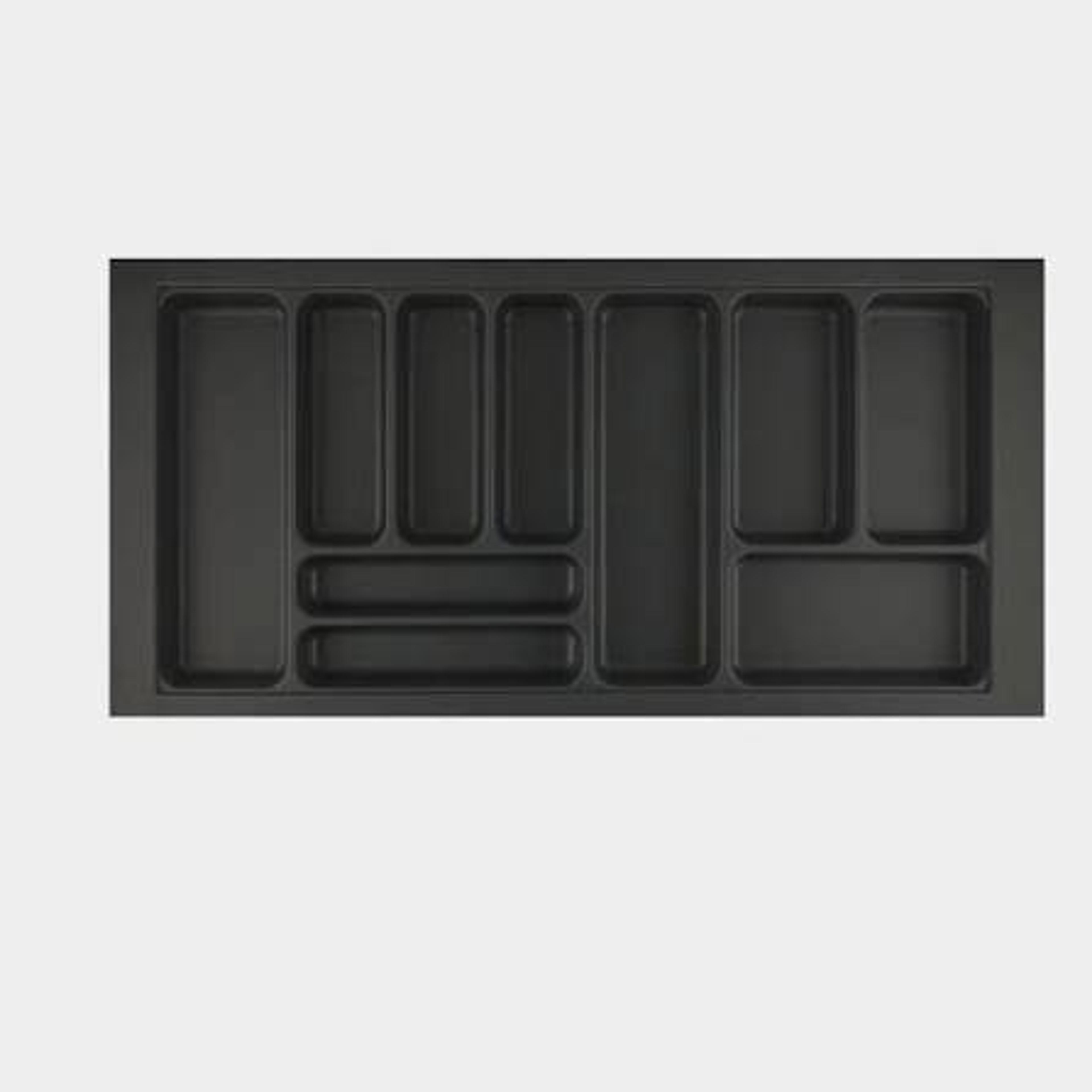 Hettich OrgaTray 440 Trimmable Fixed Partition Cutlery Insert Silver
