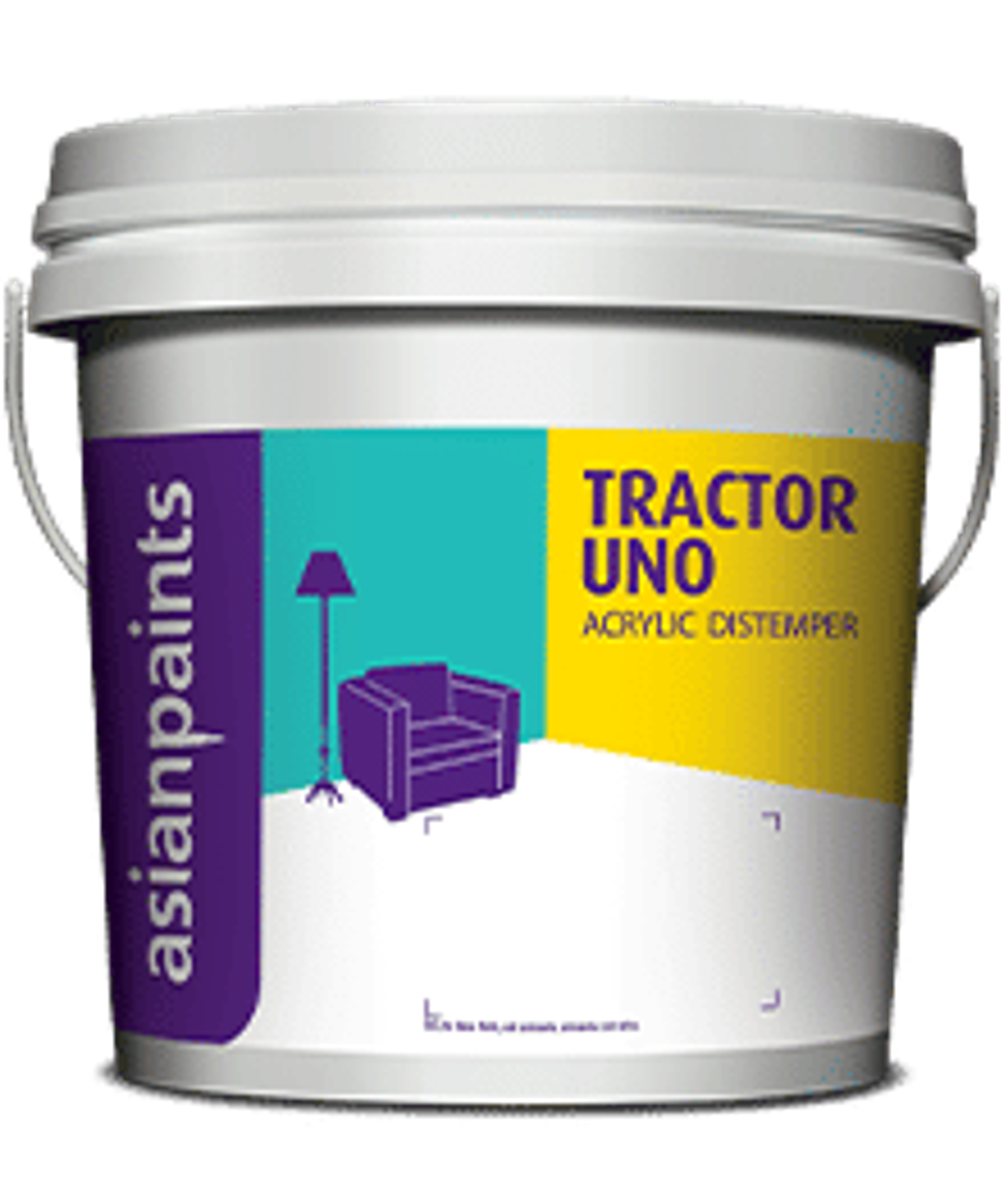 Asian Paints Tractor Uno Acrylic Distemper Paint White 20kg
