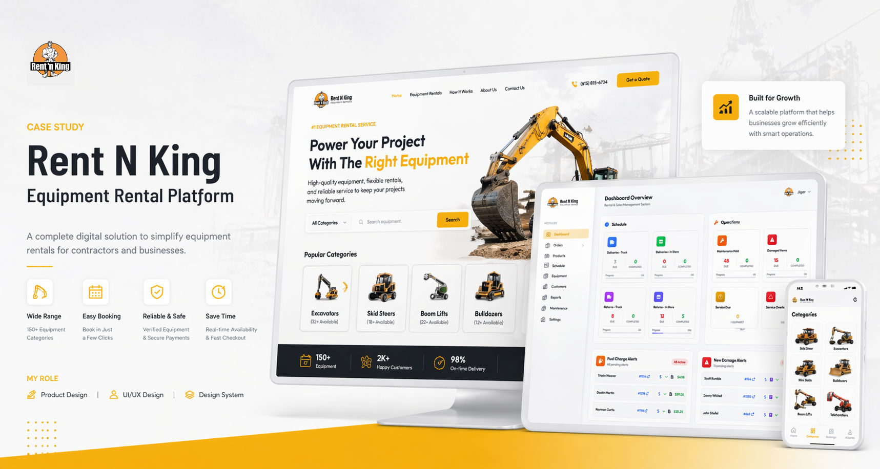 Rent ’n’ King – Equipment Rental Management Platform